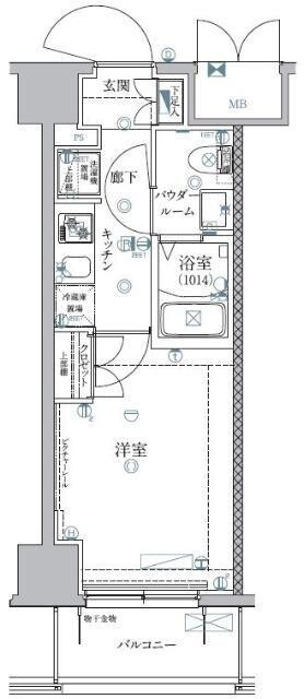 豊島区南池袋マンション 間取り図画像