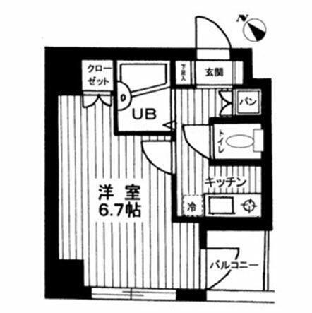 世田谷区大原マンション 間取り図画像