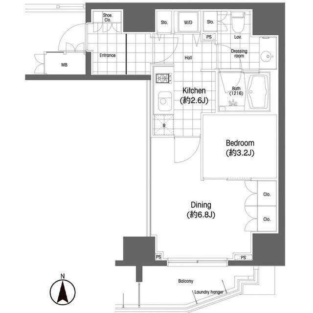 渋谷区恵比寿マンション 間取り図画像