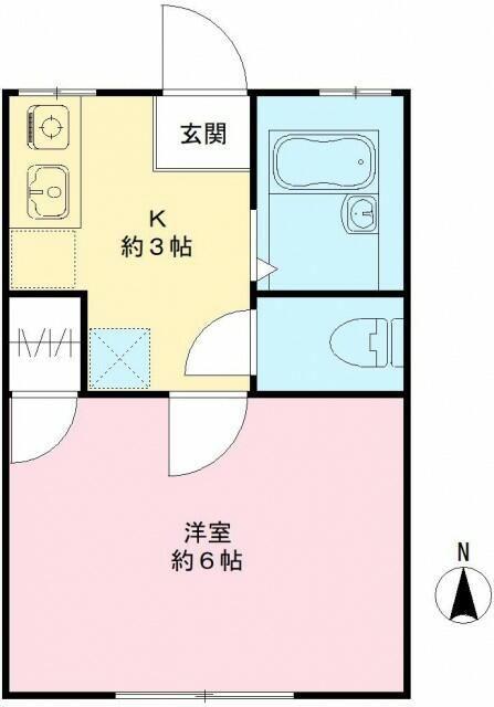 ハイツ蘭（202） 間取り図画像