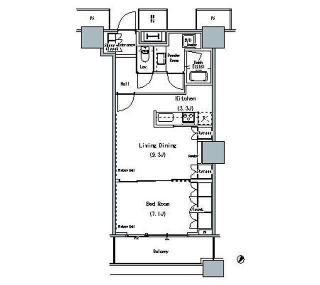 ＴＨＥ　ＴＯＫＹＯ　ＴＯＷＥＲＳ　ＭＩＤＴＯＷＥＲ（2218） 間取り図画像