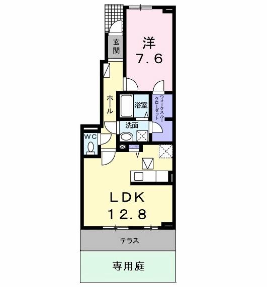 カスターニャ（102） 間取り図画像