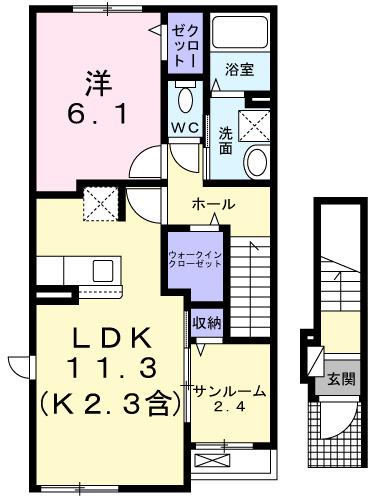 ラナ（201） 間取り図画像