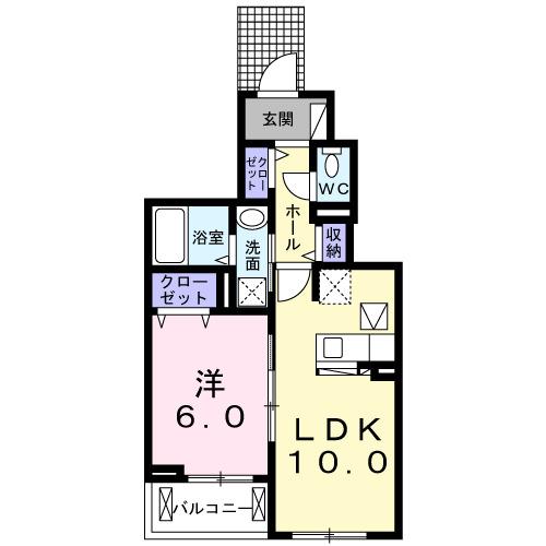 ラナンキュラス（104） 間取り図画像