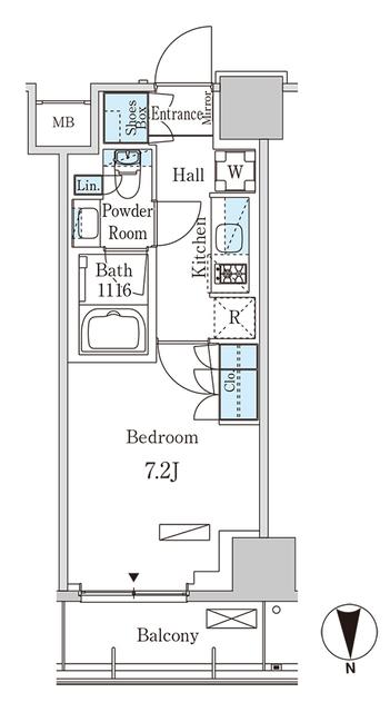 パークアクシス池袋（305） 間取り図画像