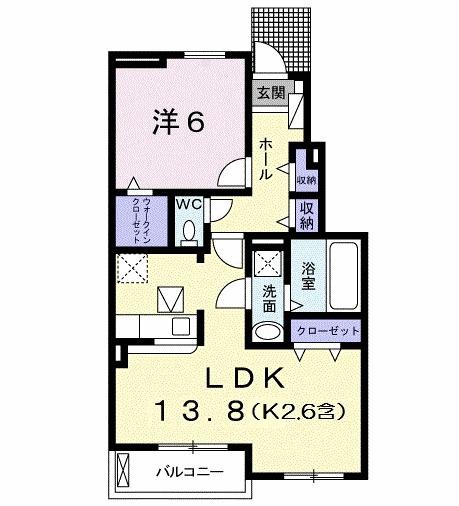 カーサ　ミニヨンⅡ（102） 間取り図画像