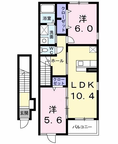 ヴァン　フォーレⅡ（206） 間取り図画像