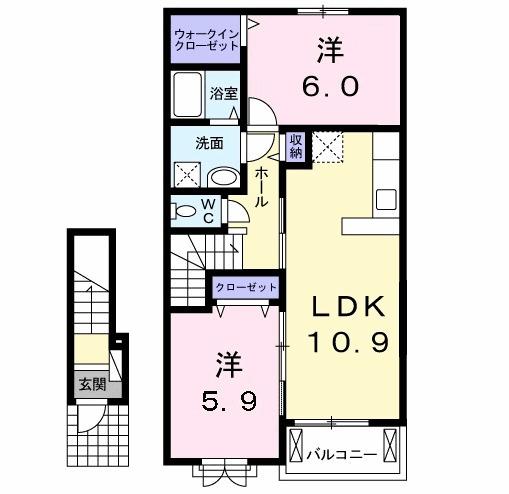 ヴィラ・立川（207） 間取り図画像