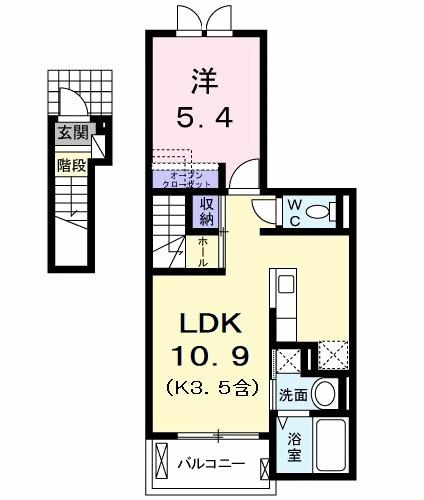 ハーモニー（203） 間取り図画像