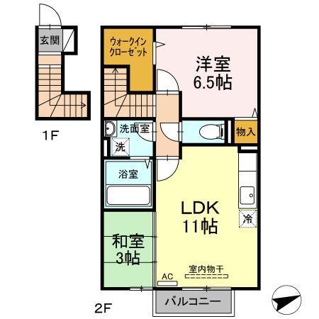 ユーコート（203） 間取り図画像