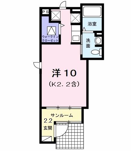 ボヌール（101） 間取り図画像