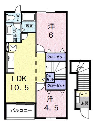 フォレスト（202） 間取り図画像