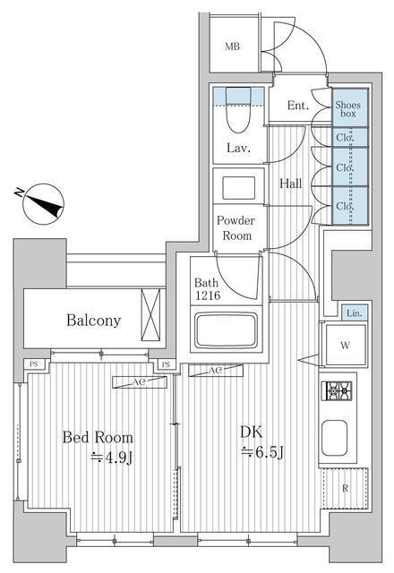 プラチナビュー白金台（602） 間取り図画像