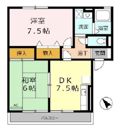 エスペランサ（201） 間取り図画像