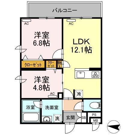 Cozy Court 大泉学園（206） 間取り図画像