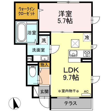グレイスコート（105） 間取り図画像