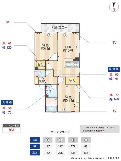 ペニーレーン　ＡＢ（A202） 部屋画像