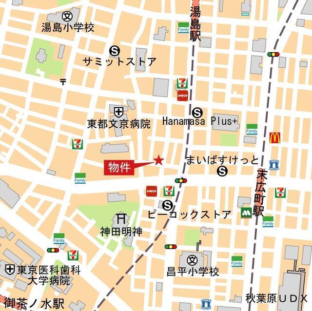ＥＤＩＴ御茶ノ水妻恋坂（102） 地形図・案内図