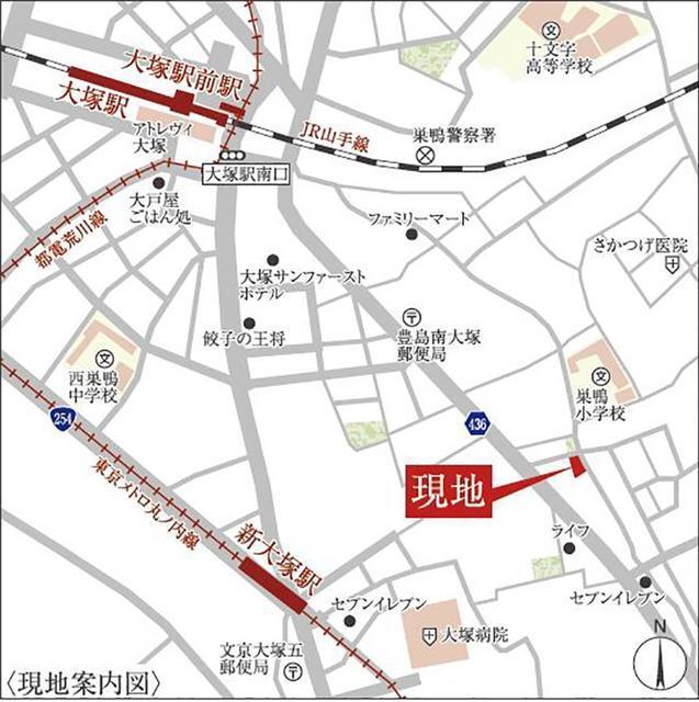 ジオエント大塚（101） 地形図・案内図