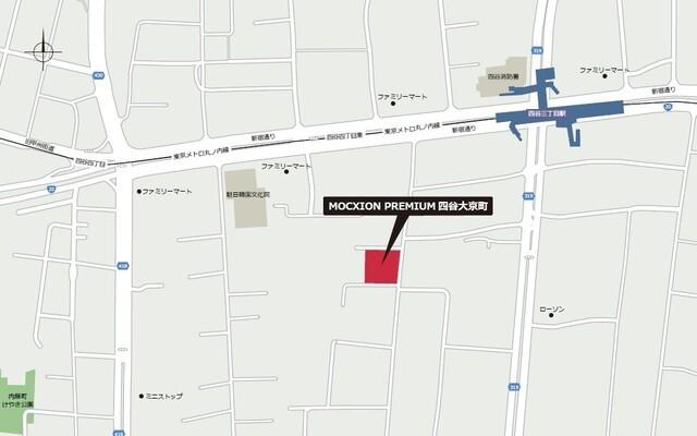 ＭＯＣＸＩＯＮ　ＰＲＥＭＩＵＭ四谷大京町（207） 地形図・案内図