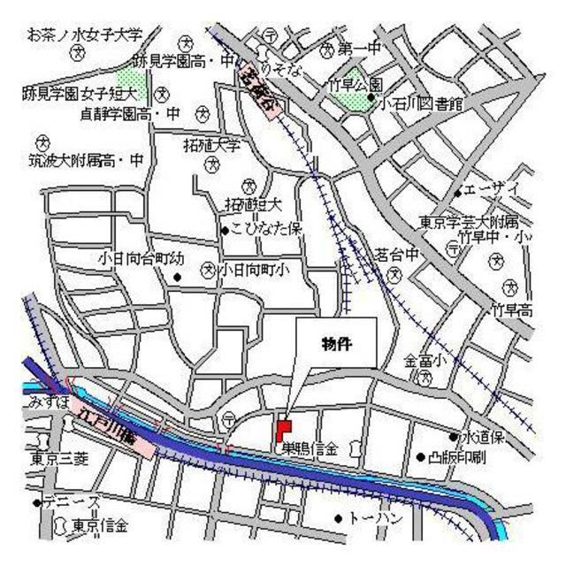 パークアクシス文京ステージ（813） 地形図・案内図