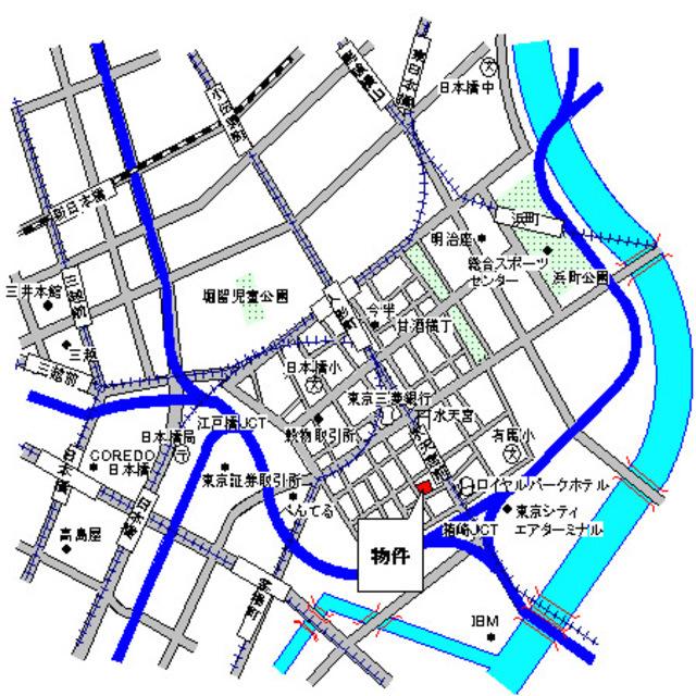 パークアクシス日本橋ステージ（311） 地形図・案内図