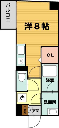 モンテスタイル鍛冶屋町（604） 間取り図画像
