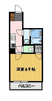 エイジス赤迫（304） 間取り図画像