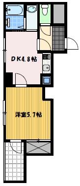 クオーレ賑町（502） 間取り図画像
