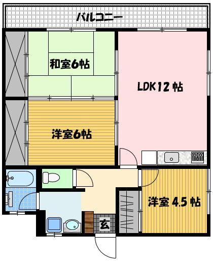 ヤマトビル（301） 間取り図画像