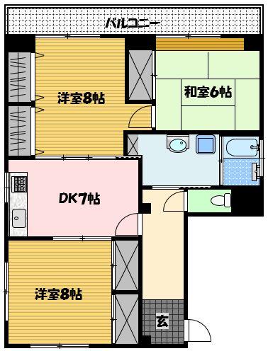 大久保本原町ビル（301） 間取り図画像