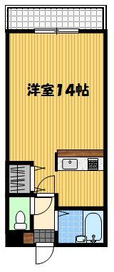クオーレ中川（205） 間取り図画像