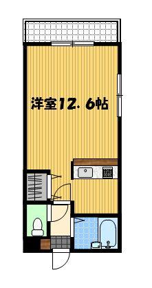 クオーレ中川（303） 間取り図画像