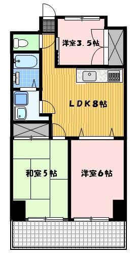東亜物産ビル（302） 間取り図画像