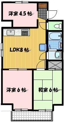 東亜物産ビル（401） 間取り図画像