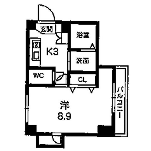 グリーンコート樺島（403） 間取り図画像