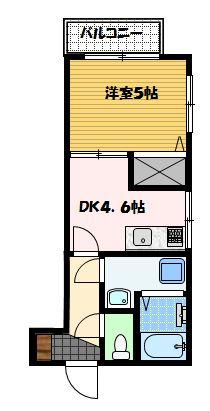 エススリーでじま（407） 間取り図画像