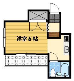 西部ハイツ平和（202） 間取り図画像