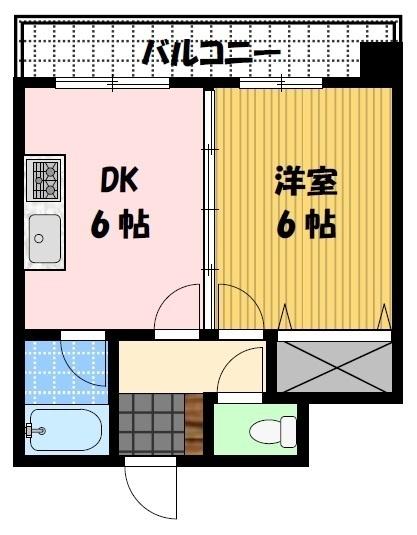 クオーレ中川（302） 間取り図画像