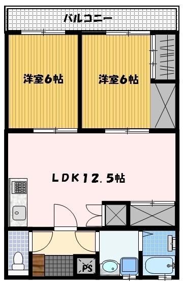 丸二ハイツ（112） 間取り図画像