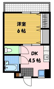 本田ビル（206） 間取り図画像
