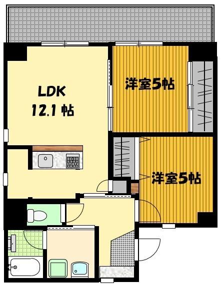 スカイテラス（701） 間取り図画像