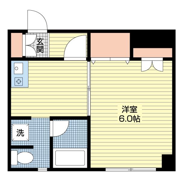 ウィング片淵（202） 間取り図画像