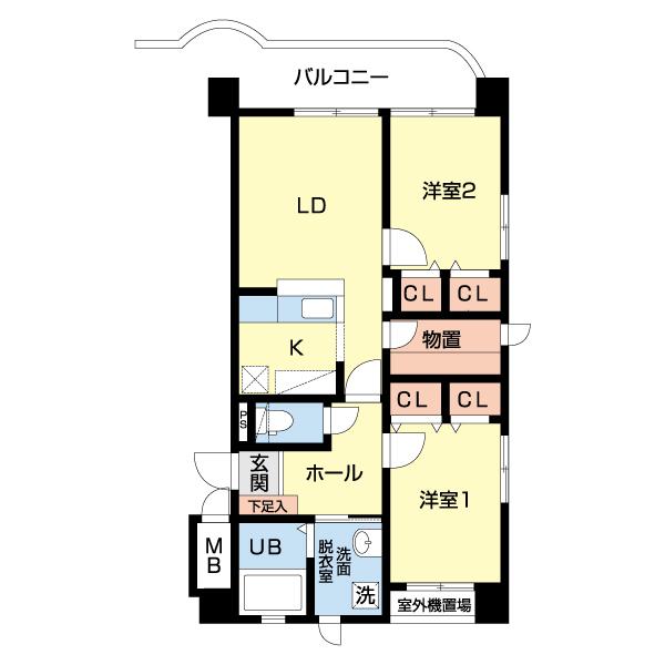エーデルくるりⅡ（306） 間取り図画像