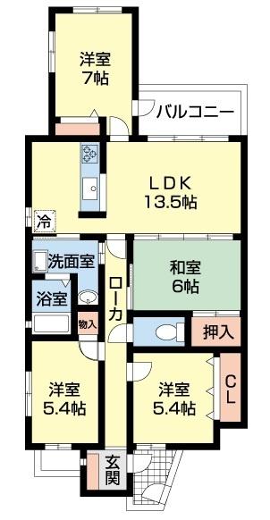 スカール富士見（602） 間取り図画像