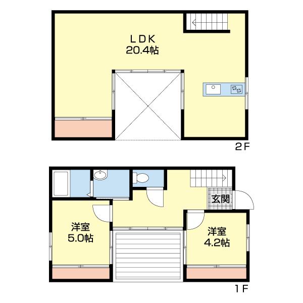 パティオ・コウダ　Ｂ（4） 間取り図画像