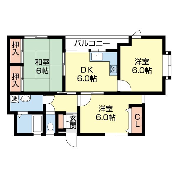 トパーズ城栄（401） 間取り図画像