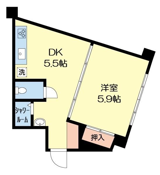 山崎ビル（202） 間取り図画像