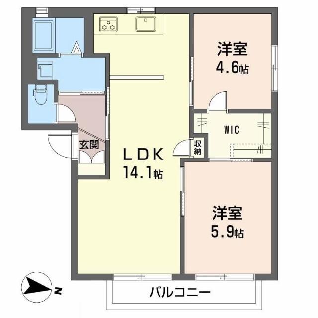 バリュージュ　ルミナスＣ棟（202） 間取り図画像