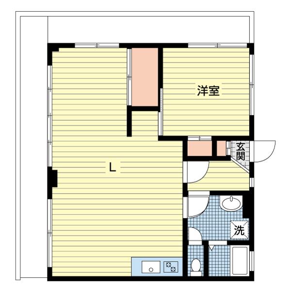 吉村マンション（303） 間取り図画像